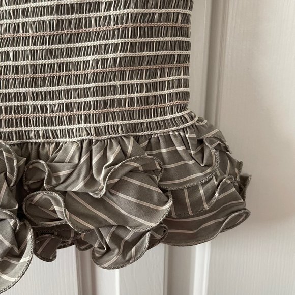 New Petersyn Revolve Barrett Sonma Smocked Tiered Ruffled Skirt Tube Top Small - Picture 4 of 9